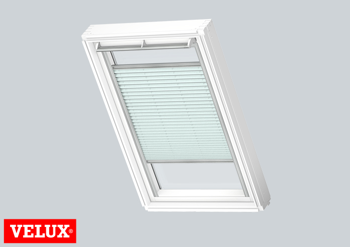 Flying Pleated, 1285 Soft Blue - VELUX Loft Blind - Image 3
